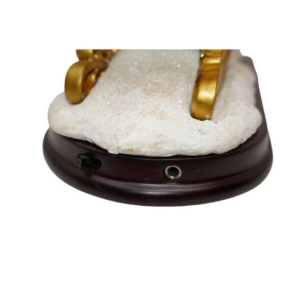 Bradford 2004 Thomas Kinkade Night Before Christmas Illuminated Santa Sleigh - Picture 11 of 16